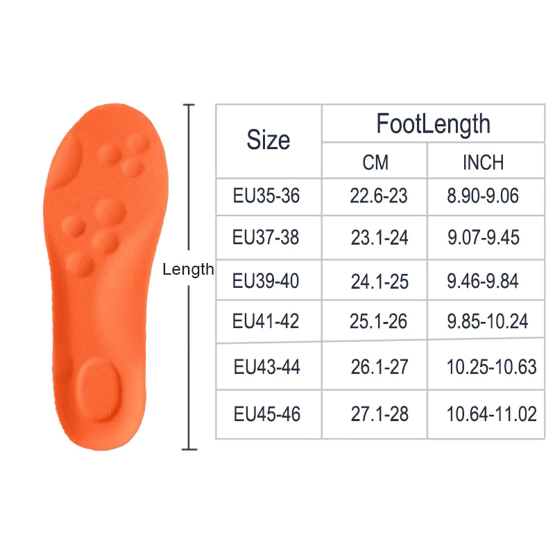 Green Orthotic Comfort Sole Latex Sport Insoles For Men and Women